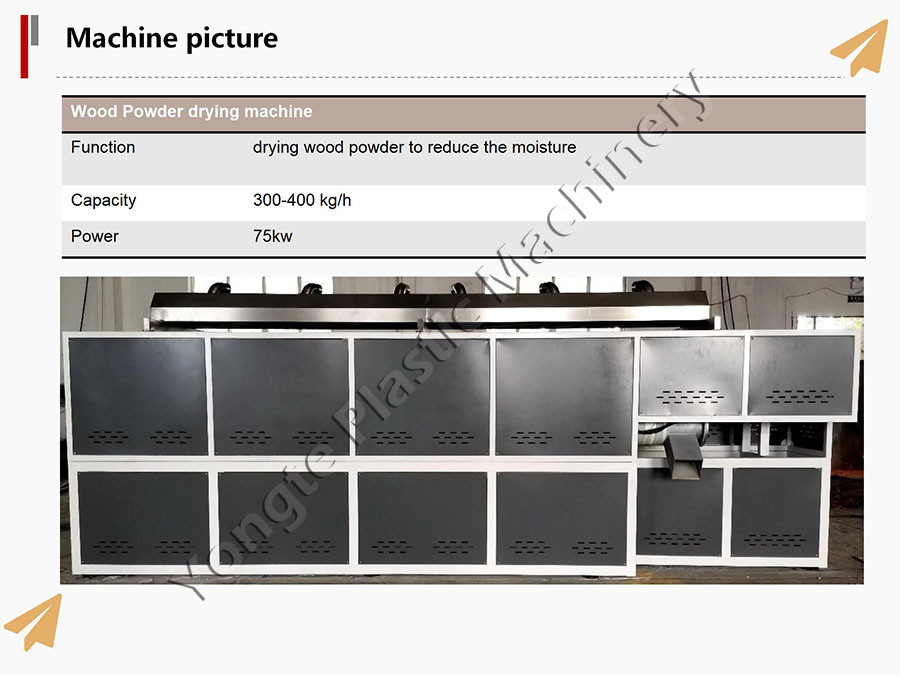 wood powder drying machine