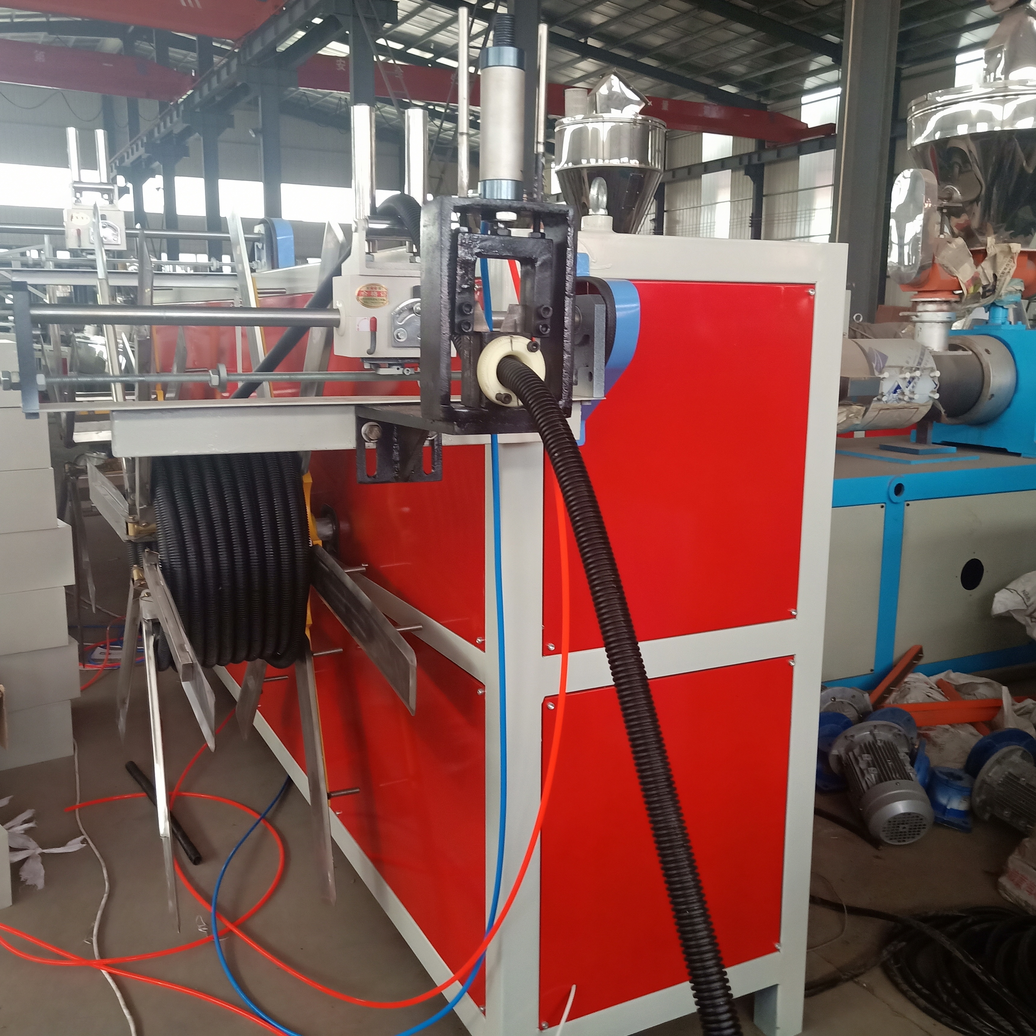 plastic corrugated pipe winder machine