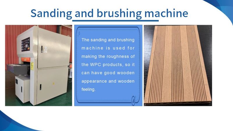 wpc sanding and brushing machine