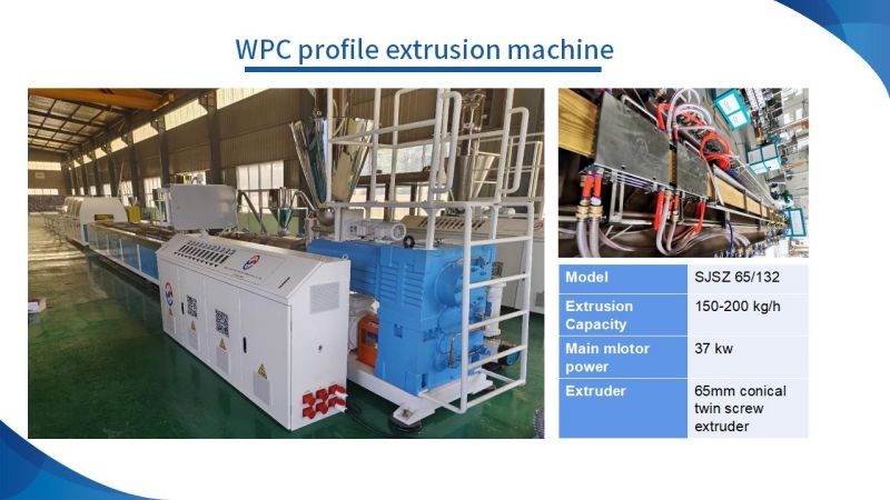 WPC profile extrusion machine