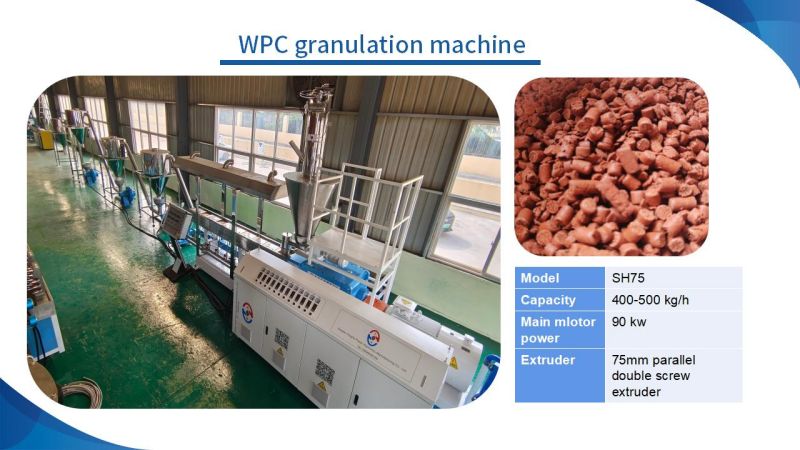 wood plastic compound granulation machine