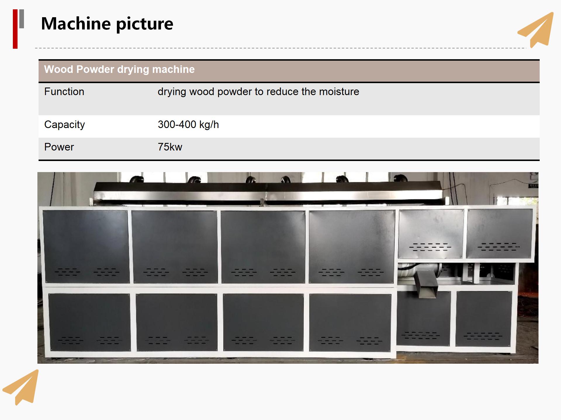 wood powder drying machine