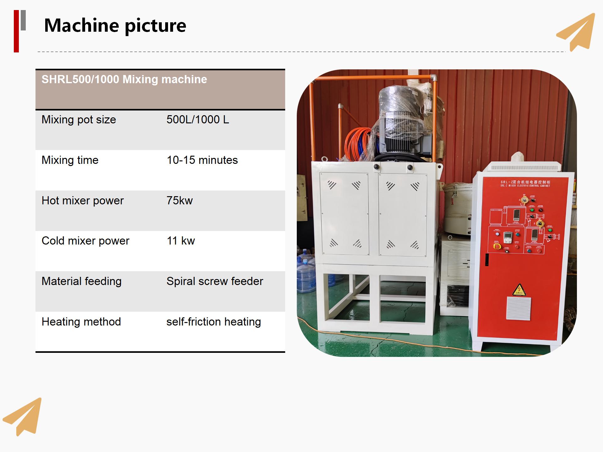 wood and plastic mixing machine