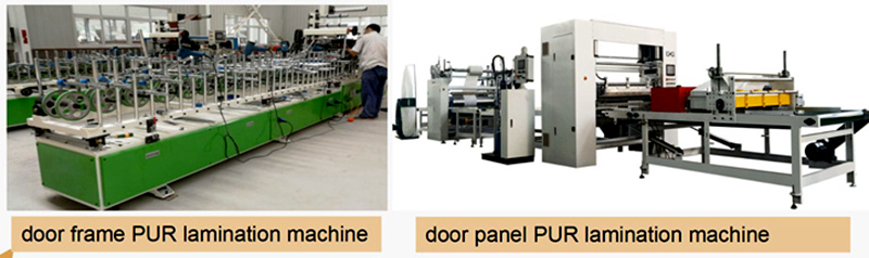 WPC door lamination machine