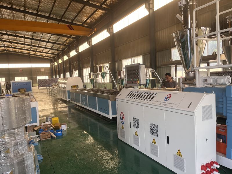 PVC skirt panel making machine