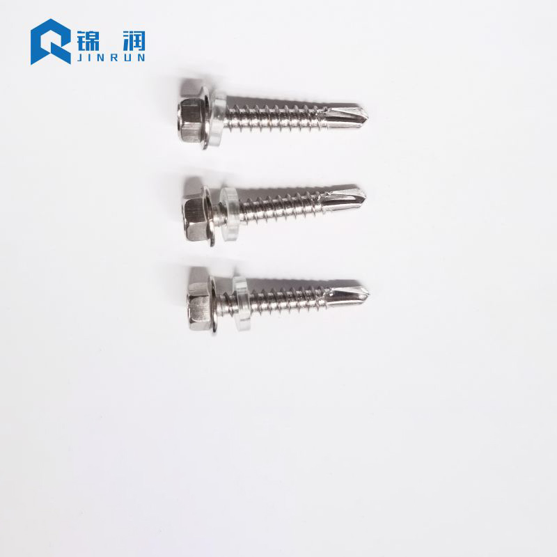 Stainless Steel Hex Washer Head Self Drilling Screw With EPDM Washer