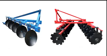 The main differences between disc plow and disc harrow