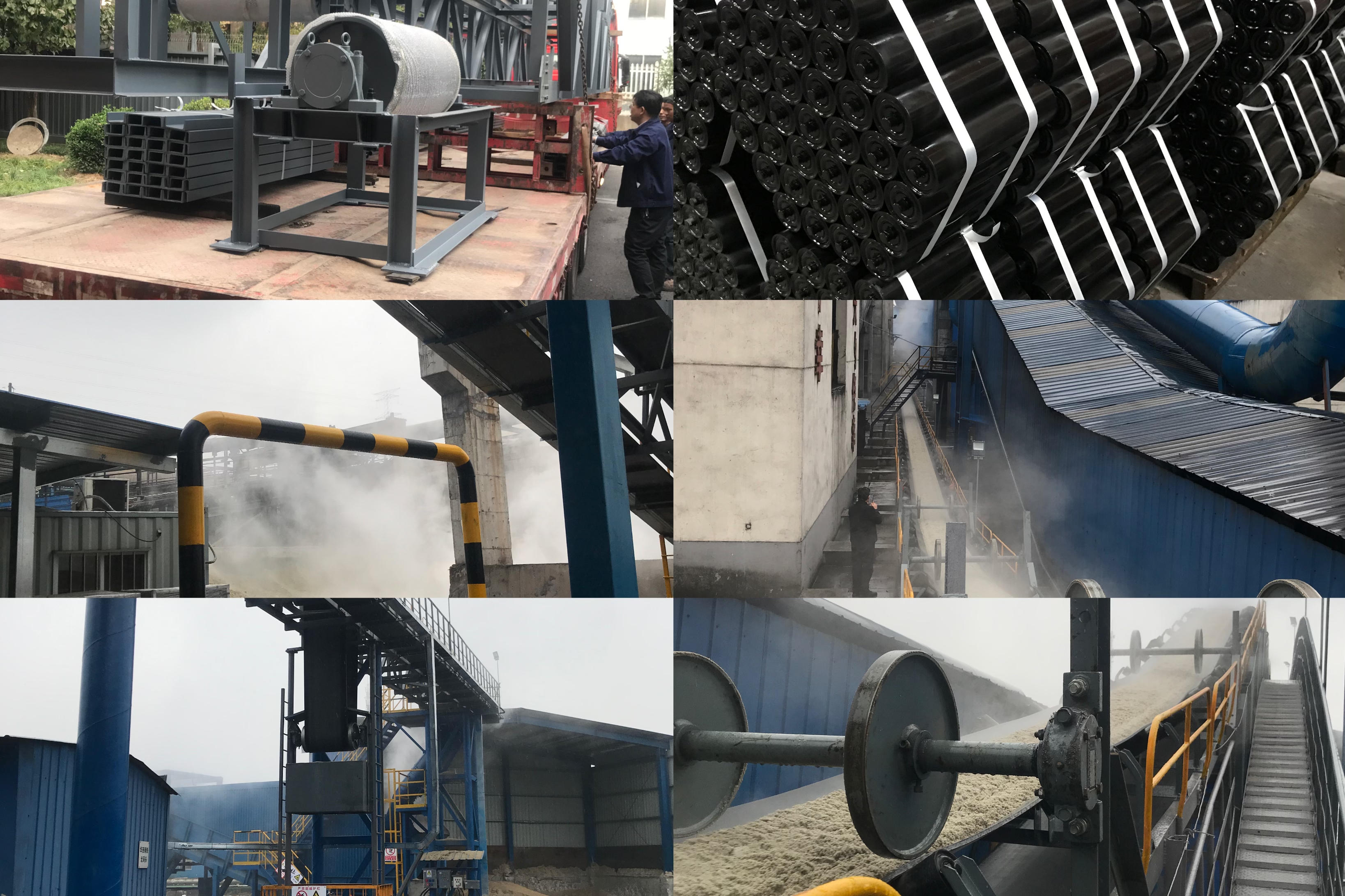 Belt conveyor production, installation, commissioning