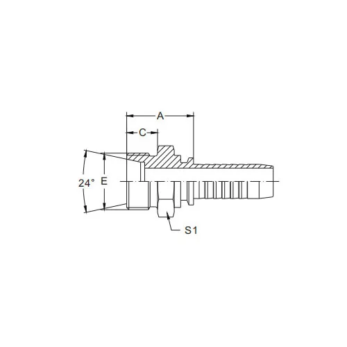 10511-Metric Ghế hình nón 24° dành cho nữ H.T.