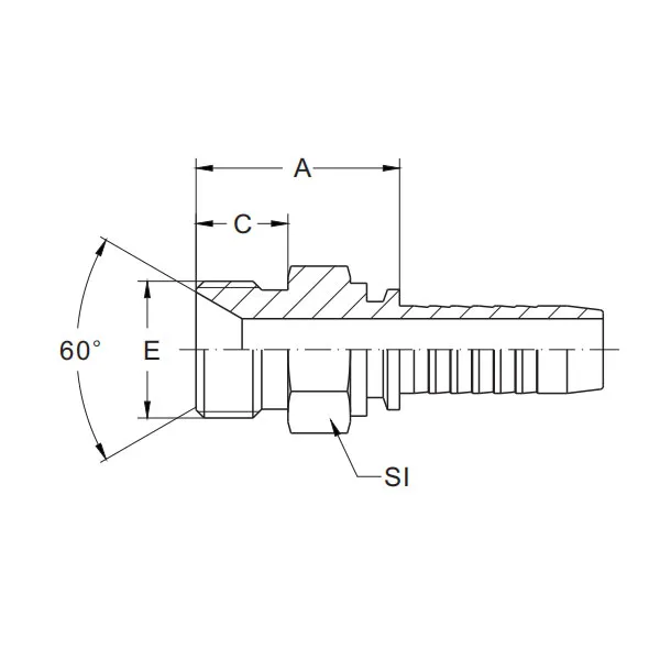 12611 BSP Nam 60° Cone Seat Seal