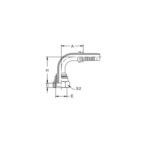 20191-90°Métrique Femelle Multijoint