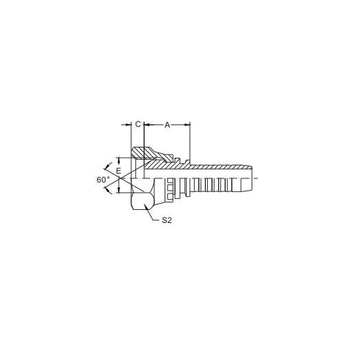 20611-Metric naaras 60° kartio