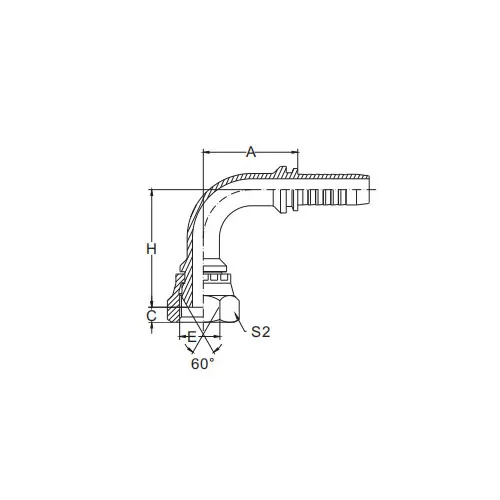 20691-90° Metric Naaras 60° Kartio