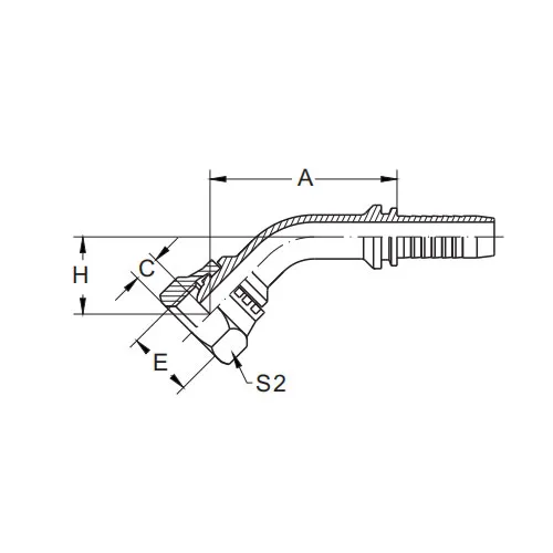 22141-45° BSP Innengewinde-Multiseal