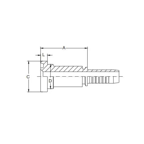 Mặt bích 87311-SAE 3000PSI Nón 61