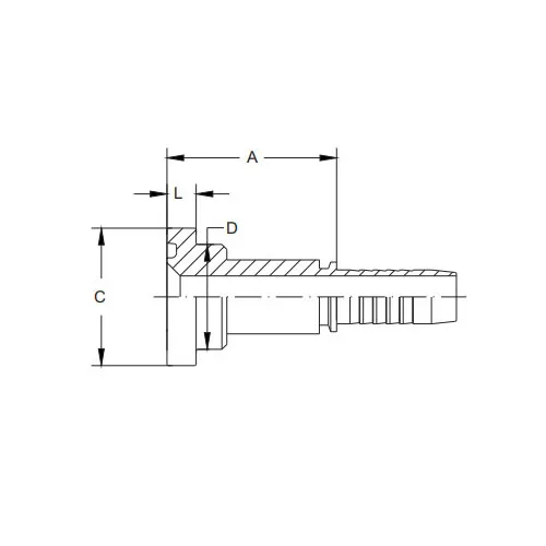 87611-SAE FLANGE 6000 PSI Cone 62