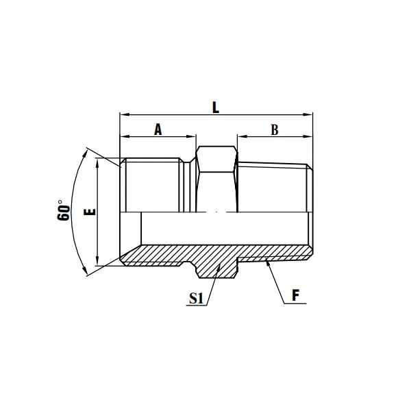 BSP Vrouwelijke 60° Kegel