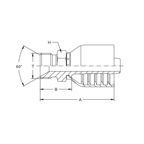 Guarnizione conica maschio a 60° BSPP