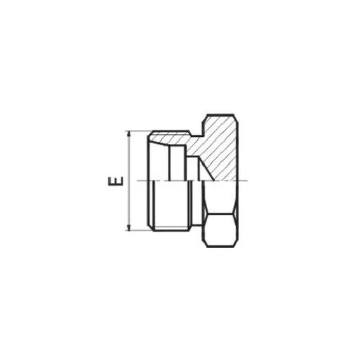 DIN Métrique Mâle 24°L .T. Pulg