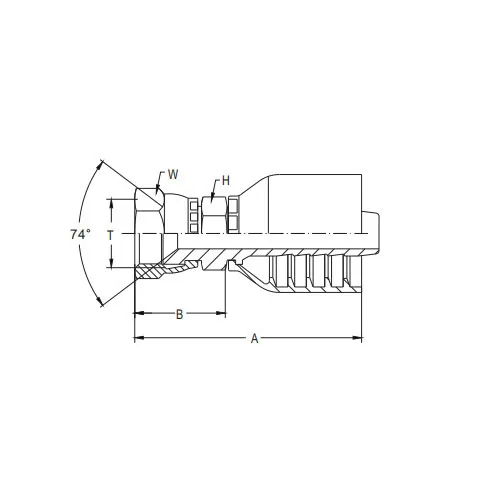 JIC 암형 74°CONE SEAL 논스카이브