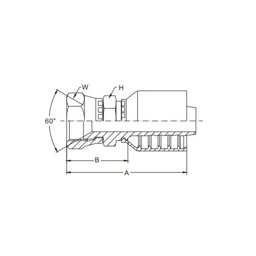 JIS GAS Female 60° Cone Seal JIS B8363