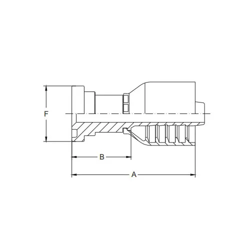 SAE-flens 3000PSI kegel 61