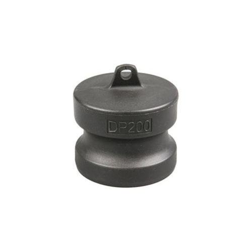 Adaptador de extremidade macho tipo DP Dust Plug-Camlock anodizado preto