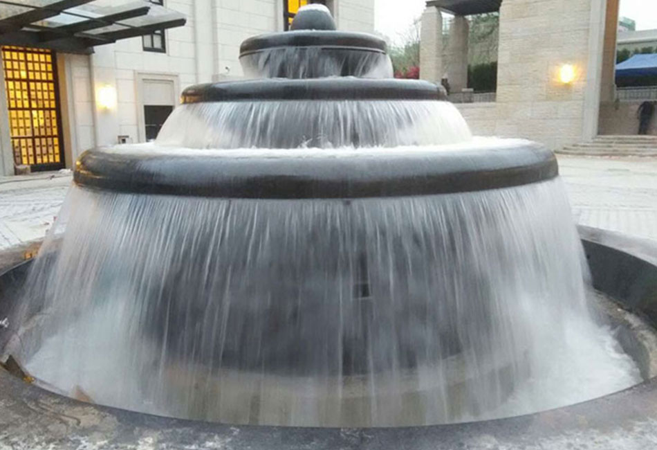The stone wind water balloon fountain is customized according to different places