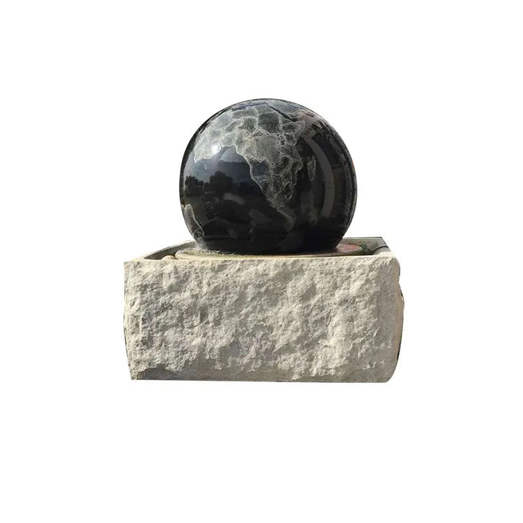 Galaxy Black Graint Rotating Globe Fountain