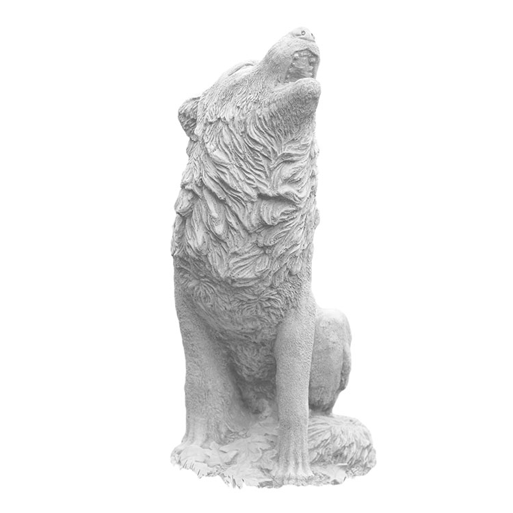 Marble Animal Statue Wolf