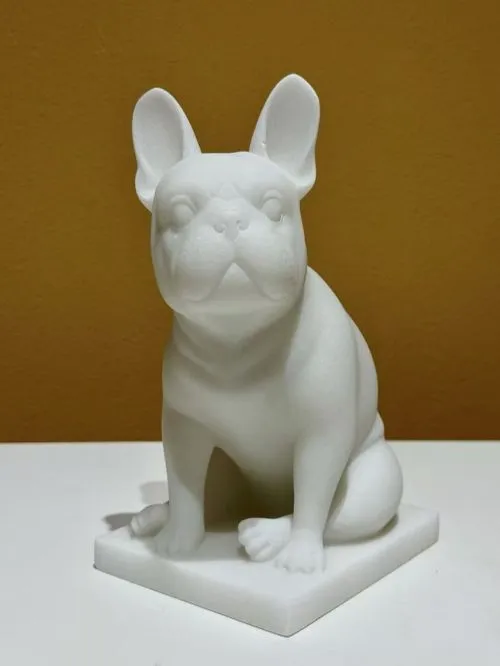 Marble Sculpture Ornament With Animal Dog Design