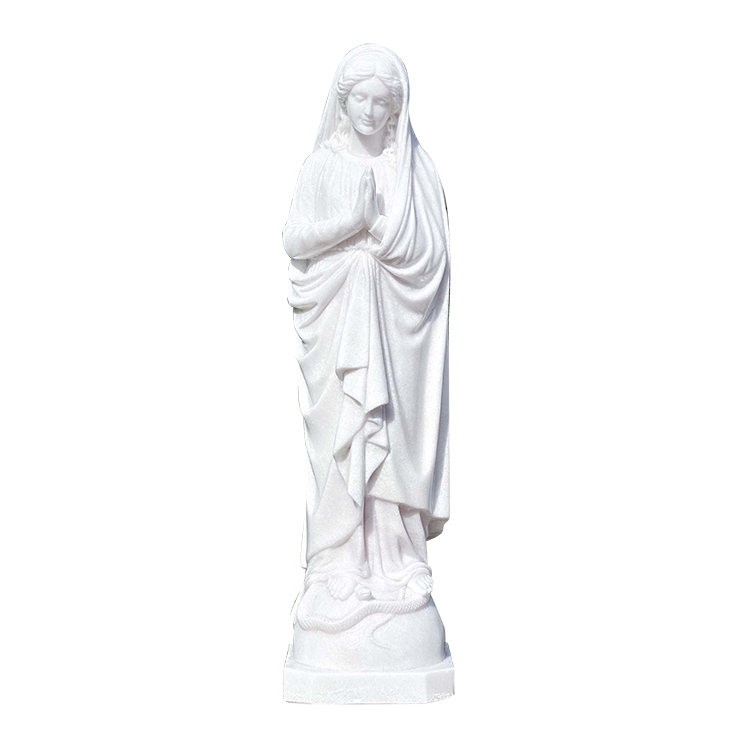 Marblel Statue Of Virgin Mary In Real Life