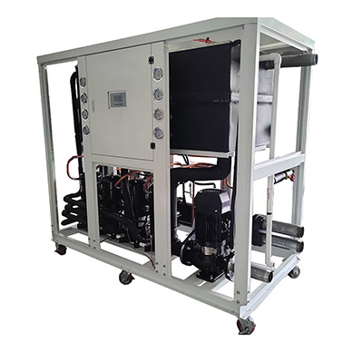 150KW-os ipari vízhűtéses scroll kompresszoros hűtő