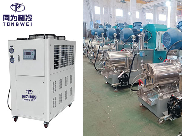 30HP Industrial Air Cooled Chiller Delivery To USA Customer For Sand Mill Machine