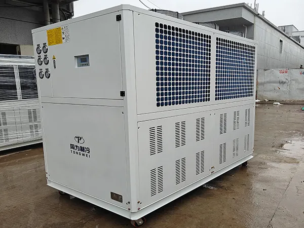 Succesfuldt installeret 30HP Industrial Air Chiller i Blown Film Factory