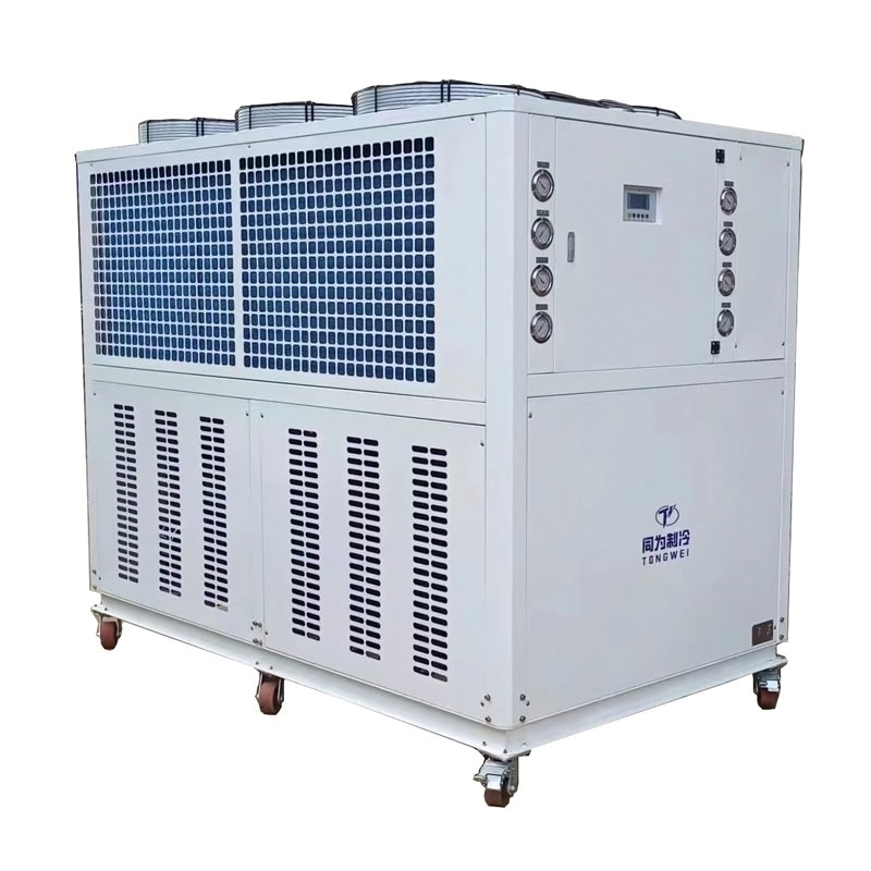 Przemysłowy agregat chłodniczy niskotemperaturowy chłodzony powietrzem o mocy 40 KM