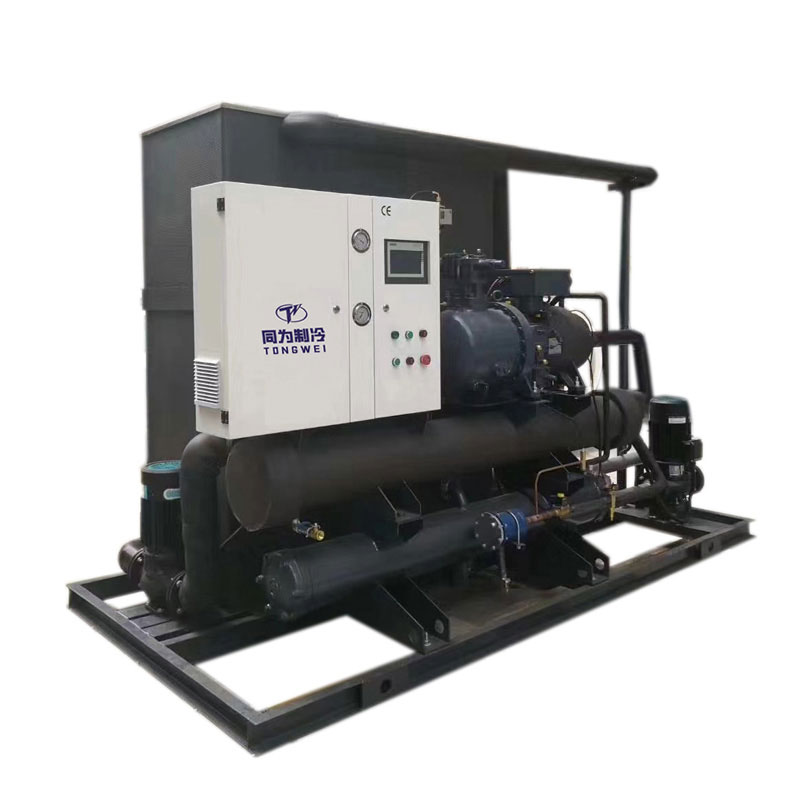 Integrated Water Cooled Screw Chiller Build With Tank And Pump