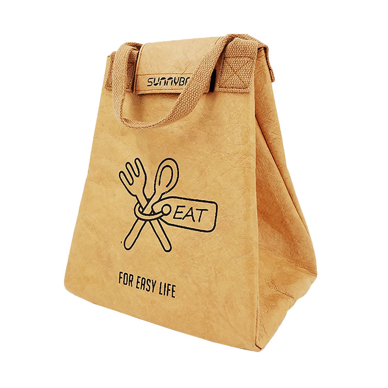 Tyvek Kraft Paper Lunch Bag With Closure