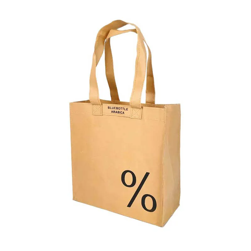 Washable Kraft Paper Tote Bag