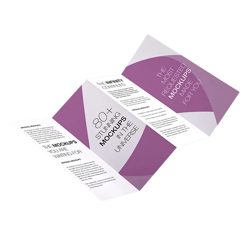 Impresión de folletos con doble pliegue paralelo