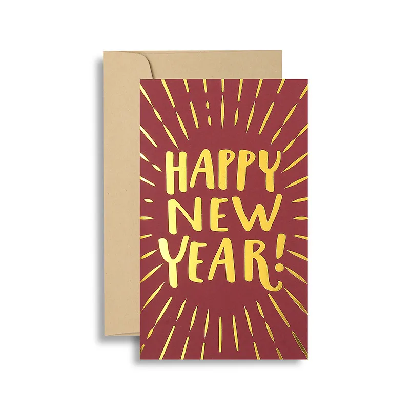 Personalisierte Karten für ein frohes neues Jahr