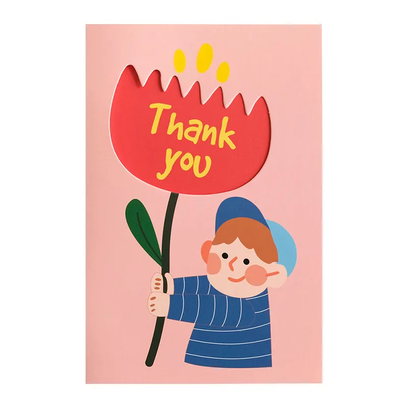 Solicite tarjetas de agradecimiento para empresas