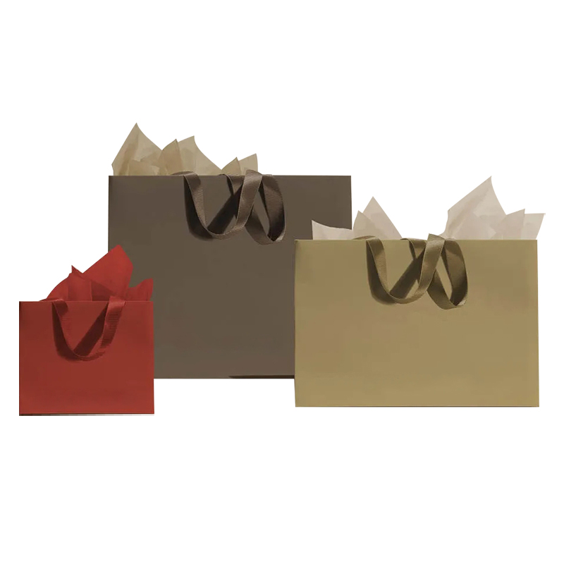 Shopping Bags with Ribbon Handles