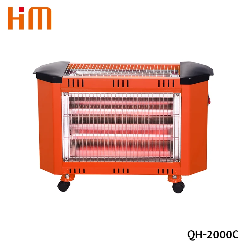 3 Sides Heating Quartz Heater 6 Bars
