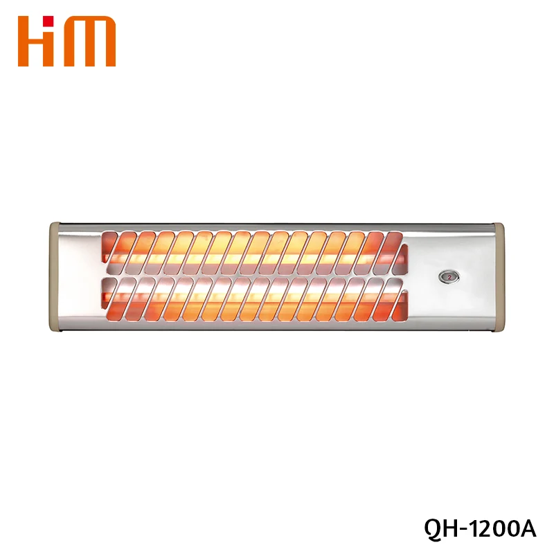 Wall Mounted Quartz Heater 2 Bars 1200W