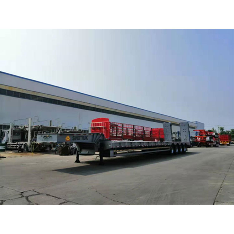 Four Axle Low Bed Semi Trailer