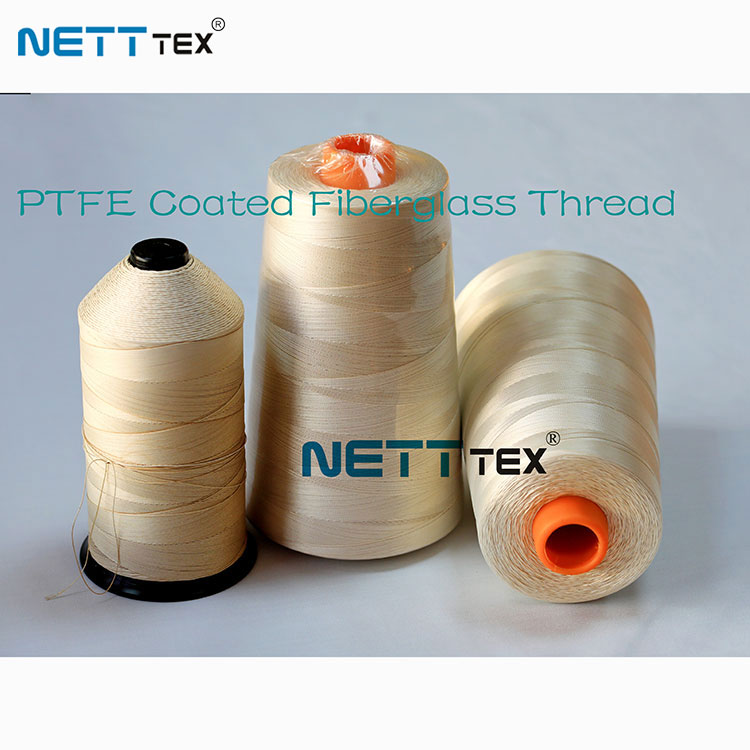 Linha de fibra de vidro revestida com PTFE