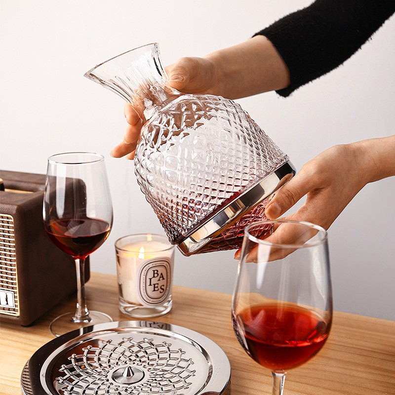 The correct way to use a wine decanter