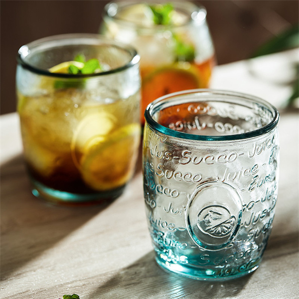Beautiful retro glass drink cup