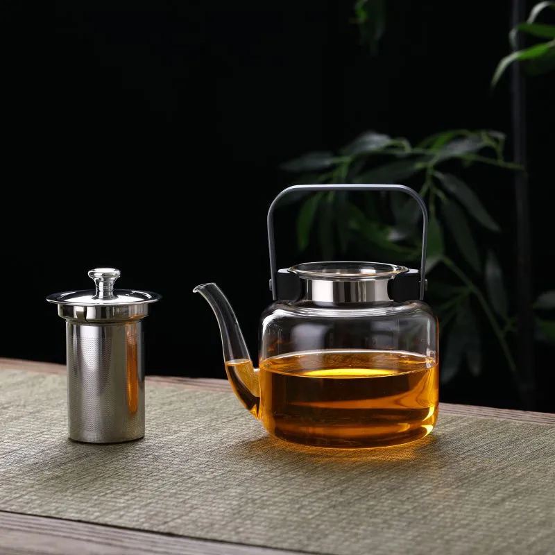 إبريق الشاي الزجاجي الصيني